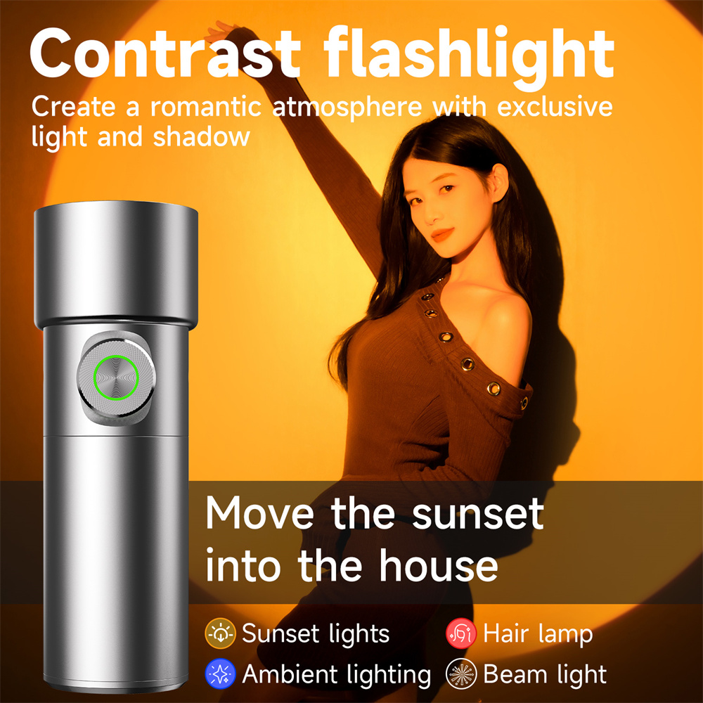 Strobe Light Studio - NIEUW Fotografie-zaklamp 4-kleuren RGB LED-videolamp Zoombaar
