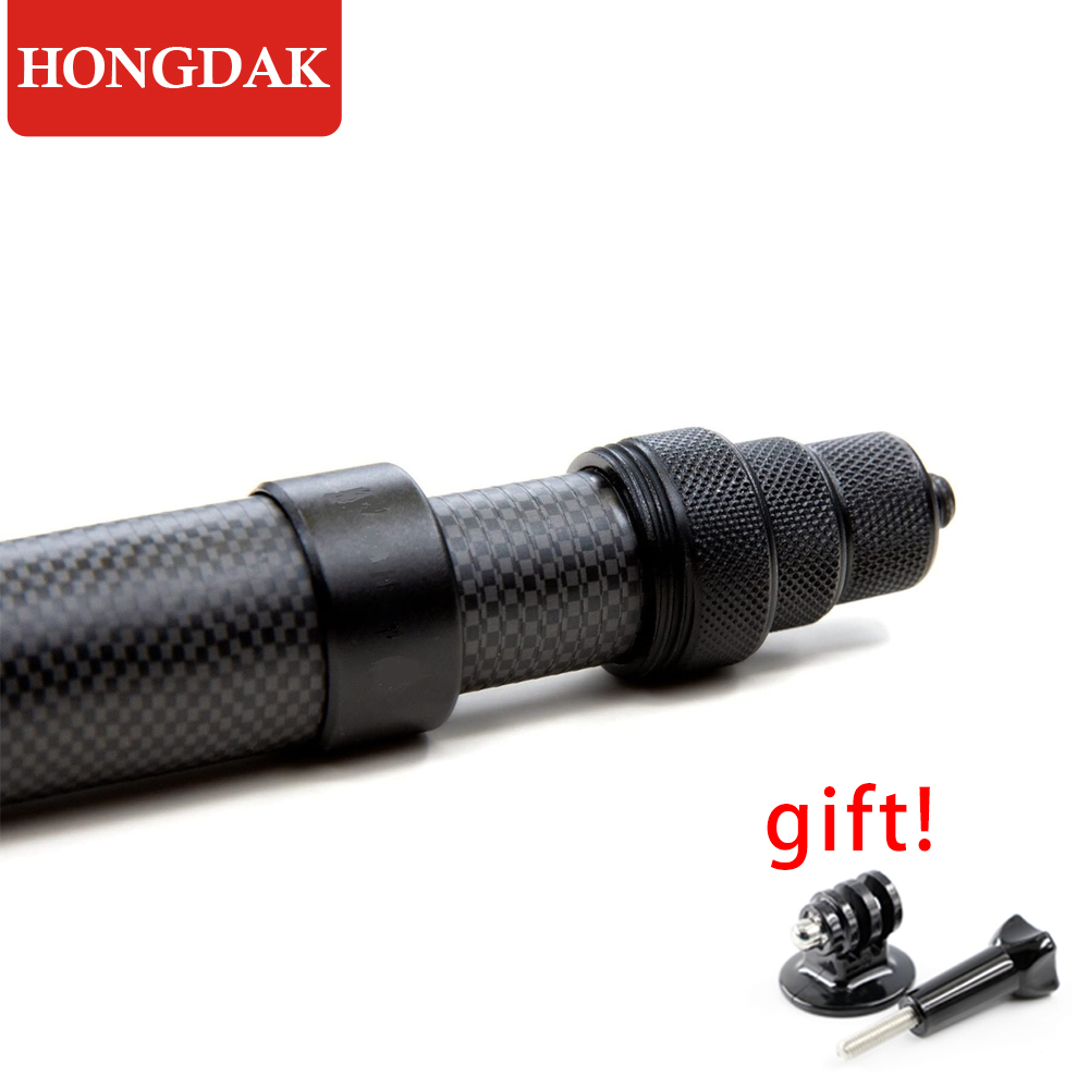 Camera Tripod Carbon - HONGDAK 3m Koolstofvezel Schaalbare Monopod Extended