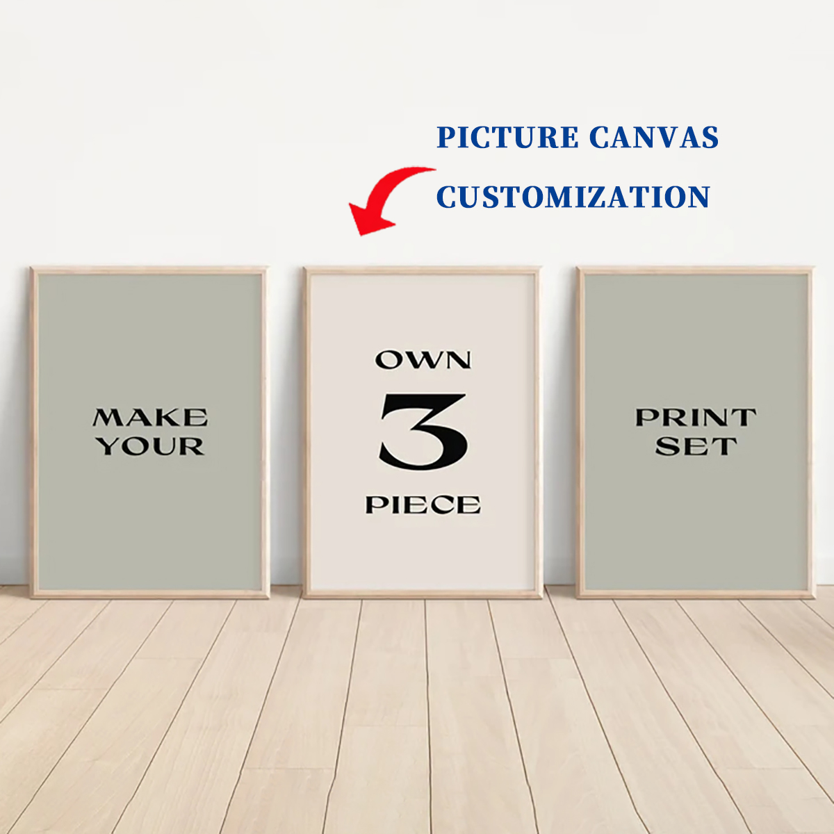 Photography Poster - 3 stuks ongekaderde canvas posters op
