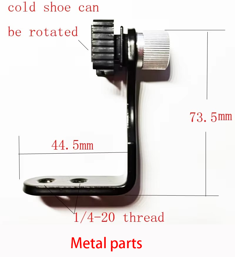 Camera Cold Shoe - L-type volledig metalen koude schoenbeugel fr