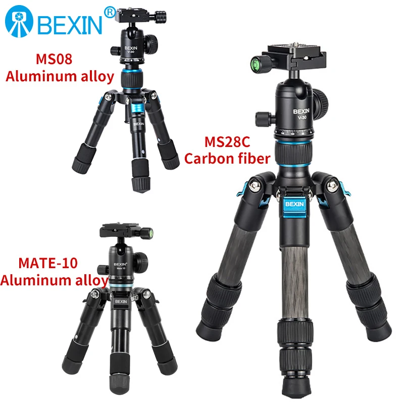 Camera Tripod Carbon - Mini Koolstofvezel Statief Compacte Lichtgewicht Draagbare