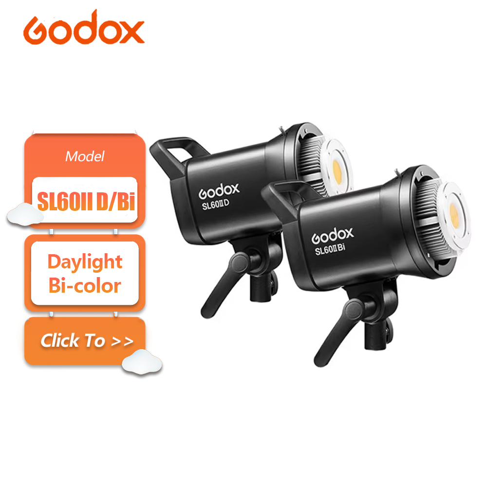 Strobe Light Studio - Godox SL60IID SL60IIBi 75W Daglicht Bi-color