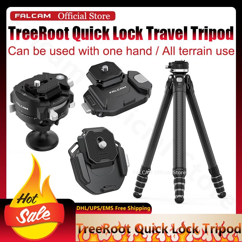 Camera Tripod Carbon - Falcam Treeroot Quick Lock Reisstatief Eénhands