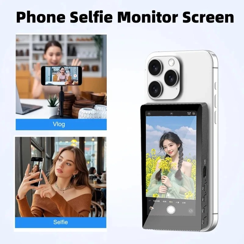 Photography Unit - Draadloze monitor achtercamera scherm smartphone selfie