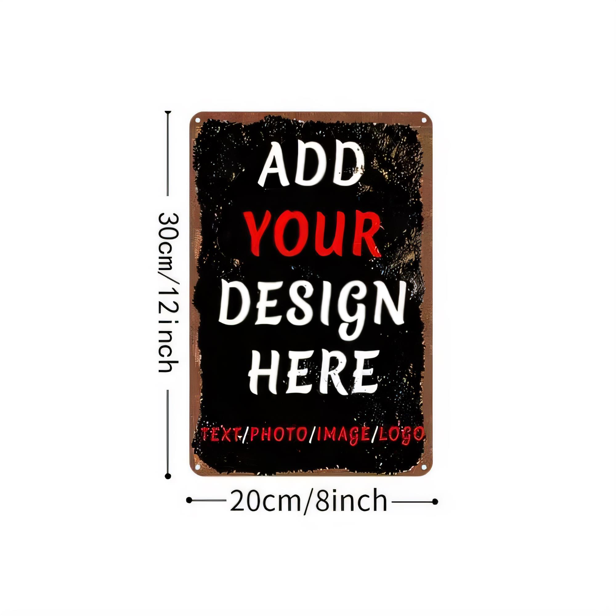 Photography Poster - Tinbord met eigen ontwerp 20cm x