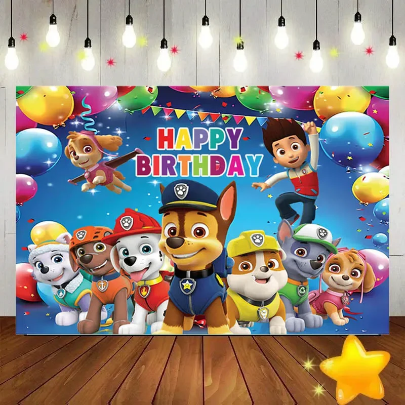 Photography Composition - Paw Patrol Achtergrond Decoraties Feestartikelen Kinderverjaardagsfeestje