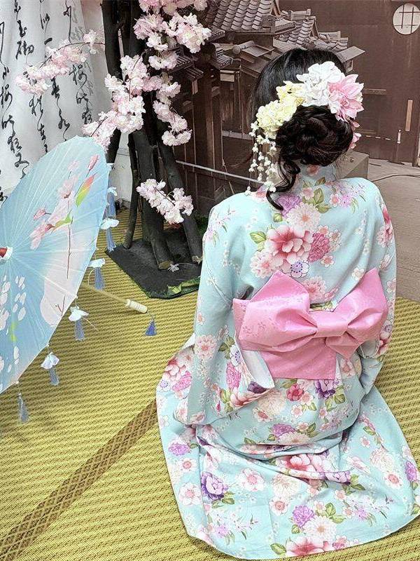 Photography Young - Traditionele Japanse kimono-stijl fotografiejurk Modieuze badjas