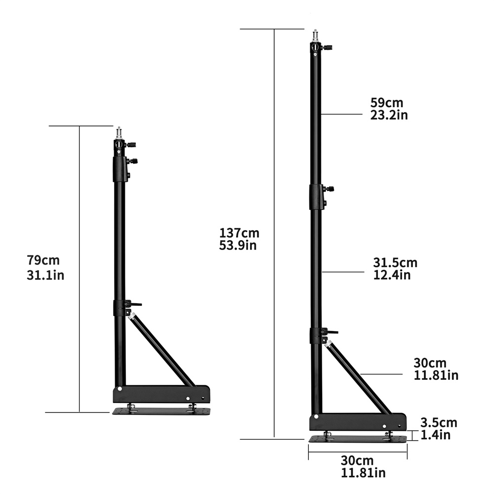 100/135/170 cm Wandmontage Dri - Strobe Light Studio recensie en prijs