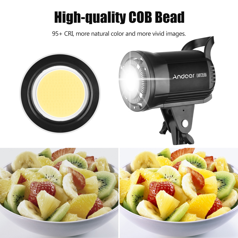 Andoer LM135Bi Draagbare LED F - Strobe Light Studio recensie en prijs