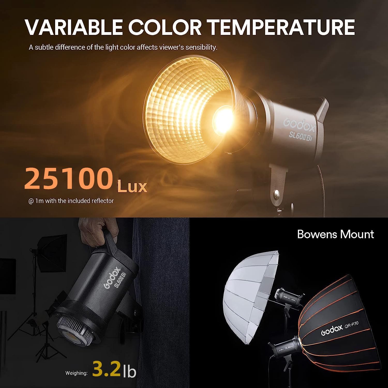 Godox SL60IID SL60IIBi 75W Dag - Strobe Light Studio recensie en prijs