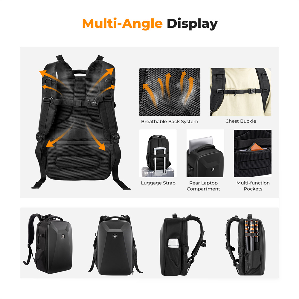K&F CONCEPT Camera tas met gro - Camera Bag Waterproof recensie en prijs