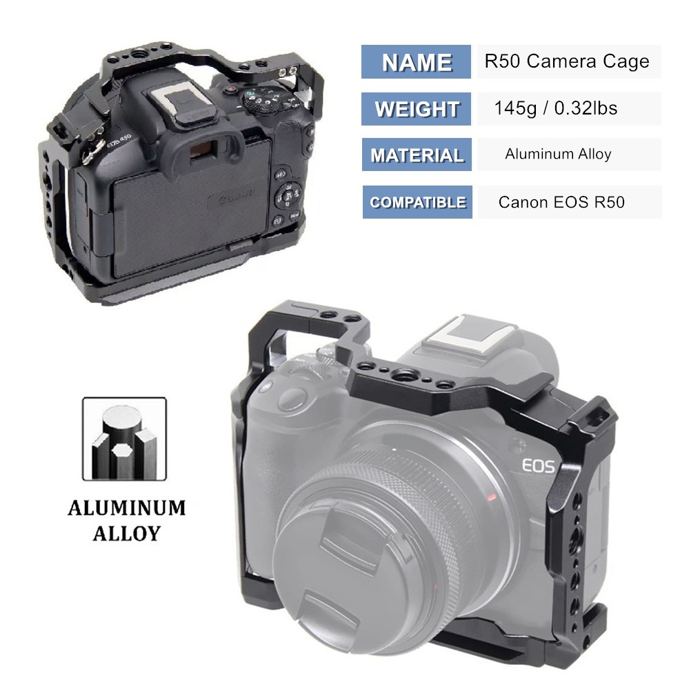R50 Camera Cage voor Canon EOS - Camera Cold Shoe recensie en prijs